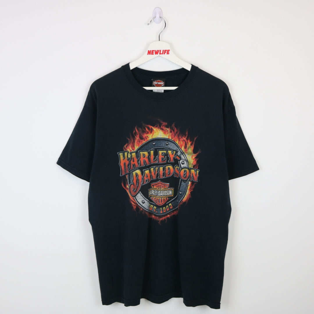 Vintage 00's Harley Davidson Ontario Tee - L-NEWLIFE Clothing