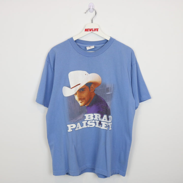 Vintage 00's Brad Paisley Time Well Wasted Tour Tee - L-NEWLIFE Clothing