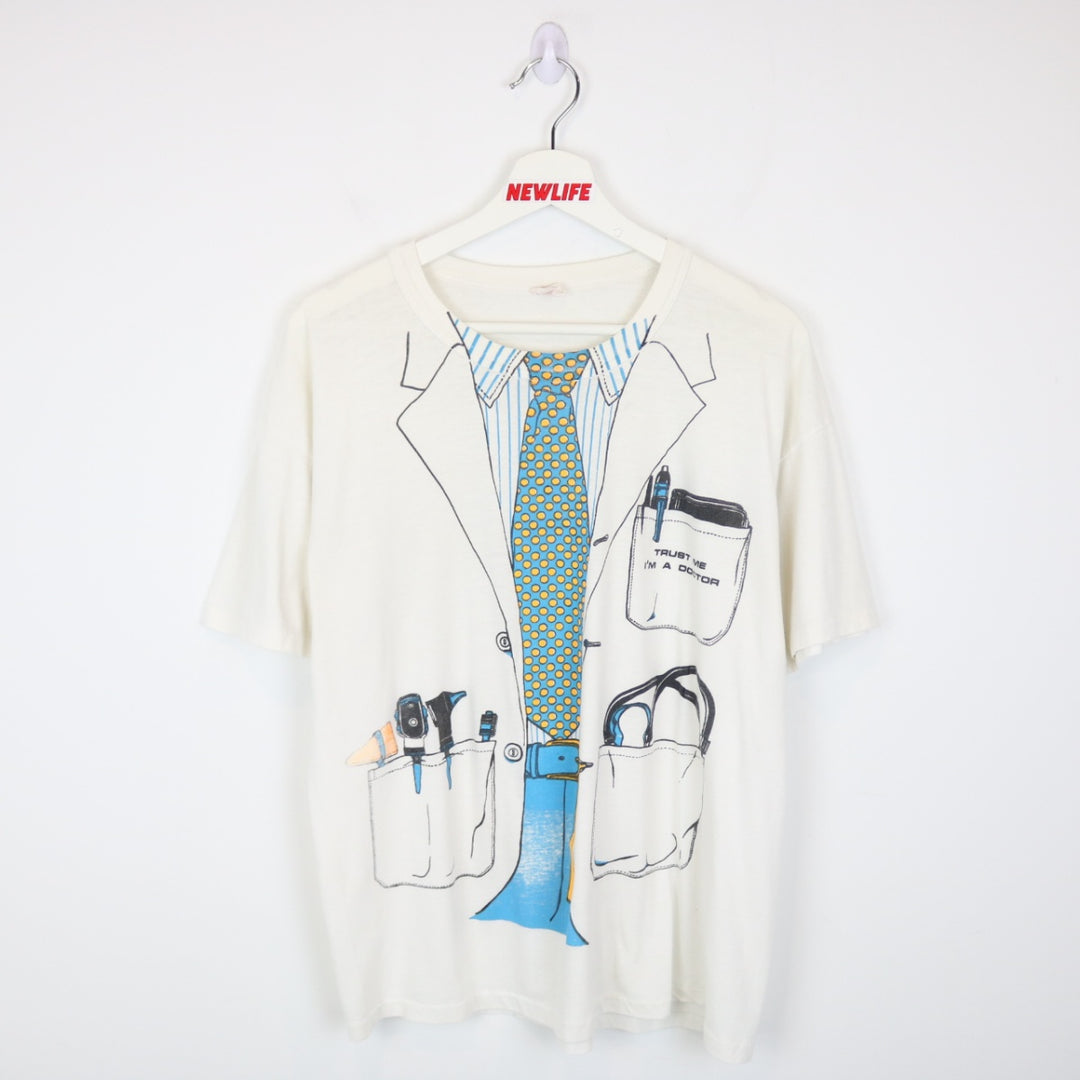 Vintage 80's Trust Me I'm A Doctor Tee - L-NEWLIFE Clothing