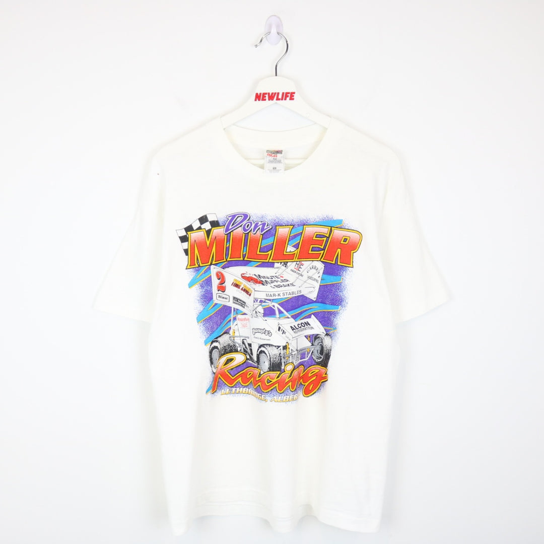 Vintage 90's Don Miller Racing Tee - L-NEWLIFE Clothing