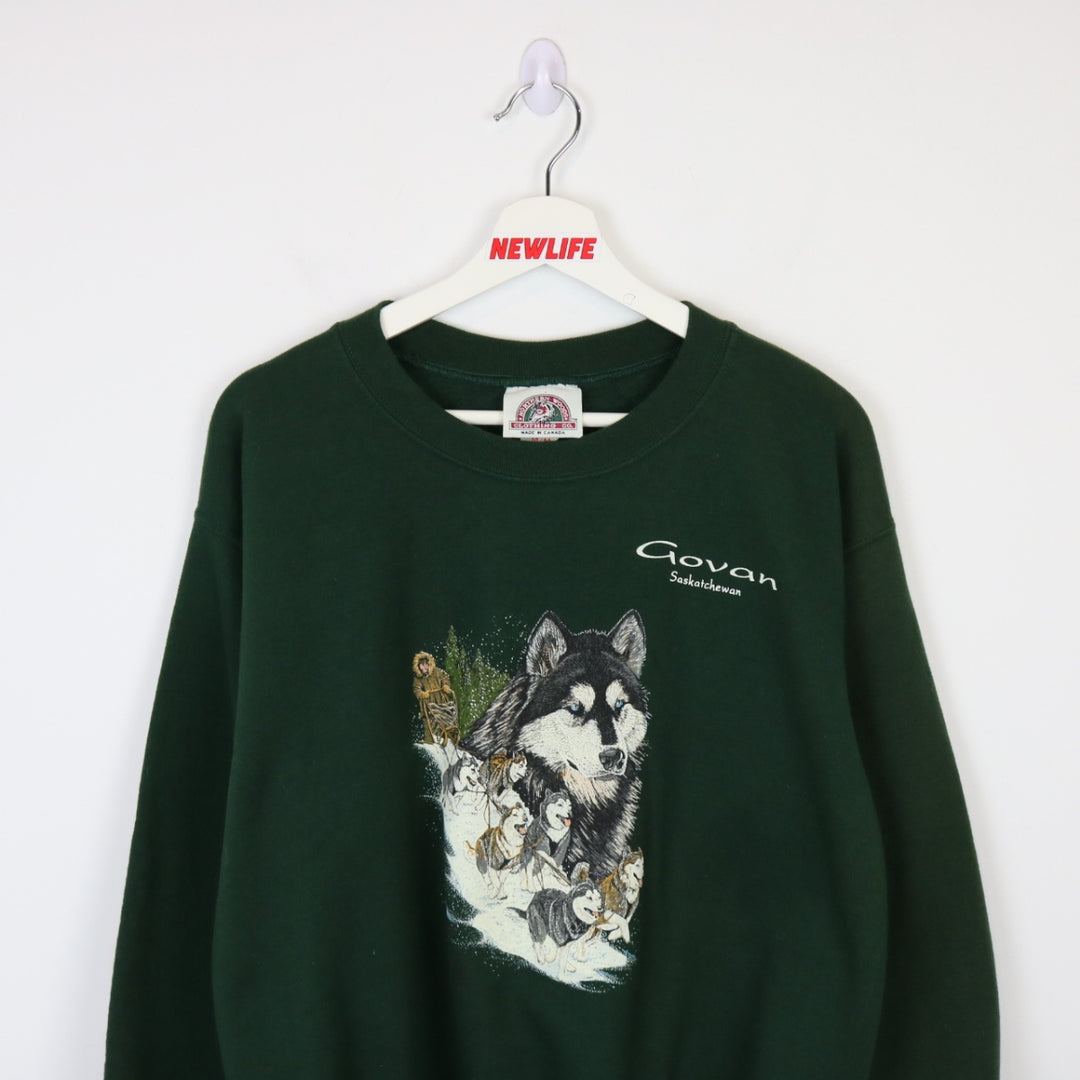 Vintage 90's Husky Nature Crewneck - M-NEWLIFE Clothing