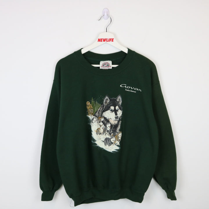 Vintage 90's Husky Nature Crewneck - M-NEWLIFE Clothing