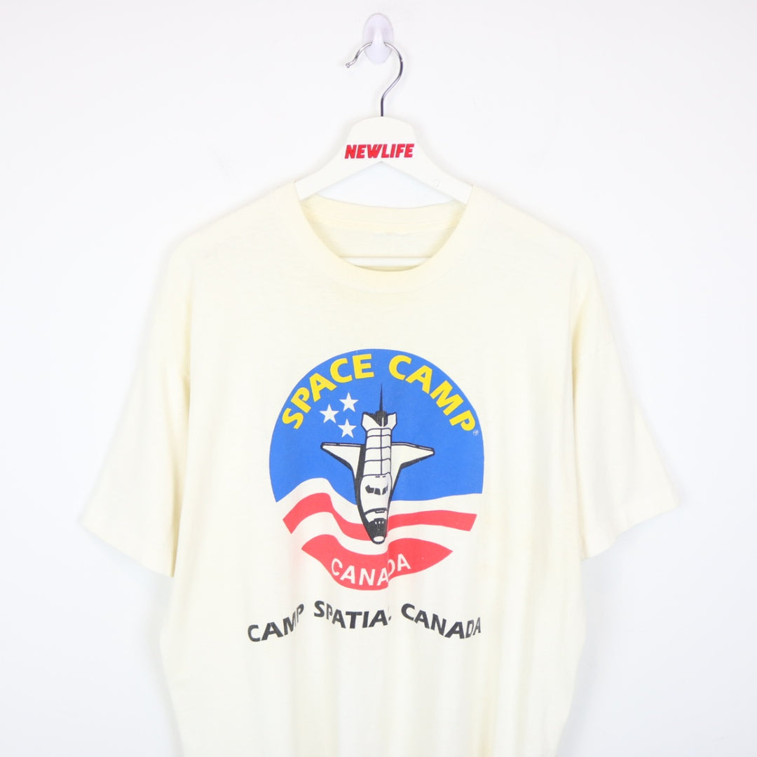 Vintage 90's Space Camp Canada Tee - L-NEWLIFE Clothing