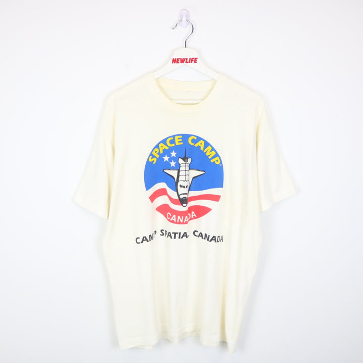 Vintage 90's Space Camp Canada Tee - L-NEWLIFE Clothing
