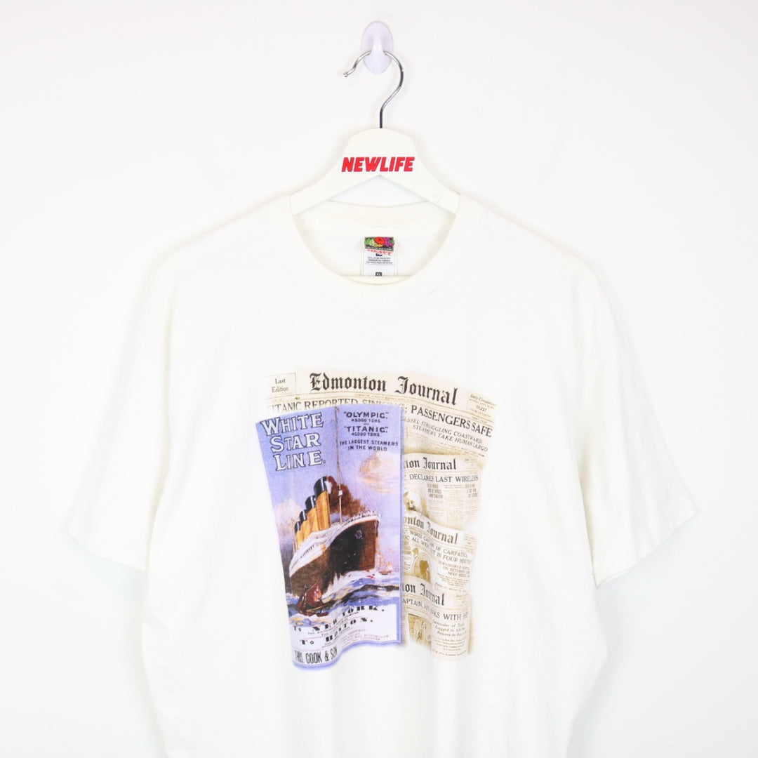 Vintage 90's Edmonton Journal Titanic Tee - XL-NEWLIFE Clothing
