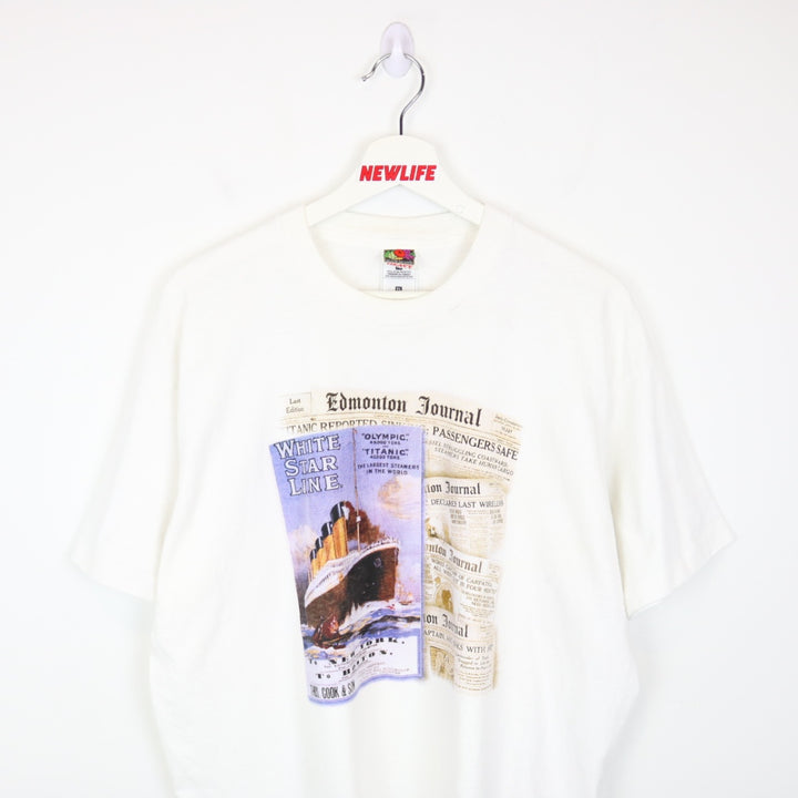 Vintage 90's Edmonton Journal Titanic Tee - XL-NEWLIFE Clothing