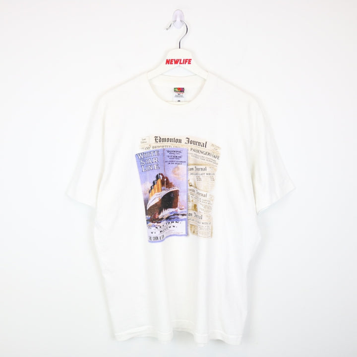 Vintage 90's Edmonton Journal Titanic Tee - XL-NEWLIFE Clothing