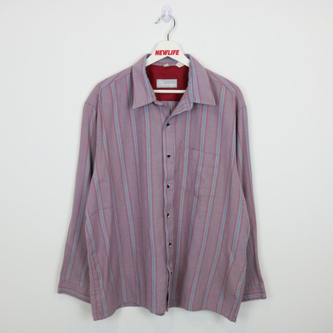 Vintage 90's North Country Striped Button Up - XL-NEWLIFE Clothing