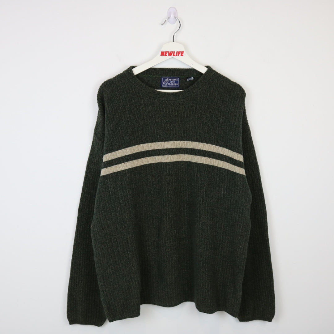 Vintage 90's Peconic Bay Knit Sweater - L-NEWLIFE Clothing