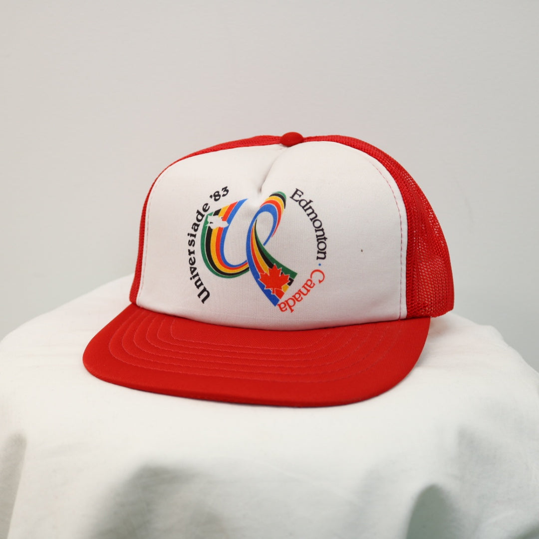 Vintage 1983 Universiade World Games Trucker Hat - OS-NEWLIFE Clothing