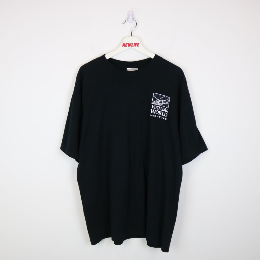 Vintage 90's Virtual World Las Vegas Tee - XL-NEWLIFE Clothing