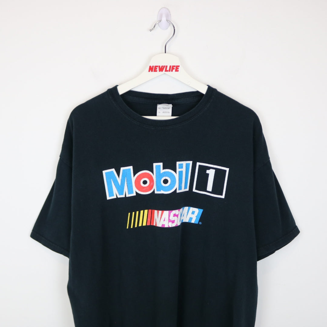 Vintage 00's Mobil 1 Nascar Tee - XL-NEWLIFE Clothing
