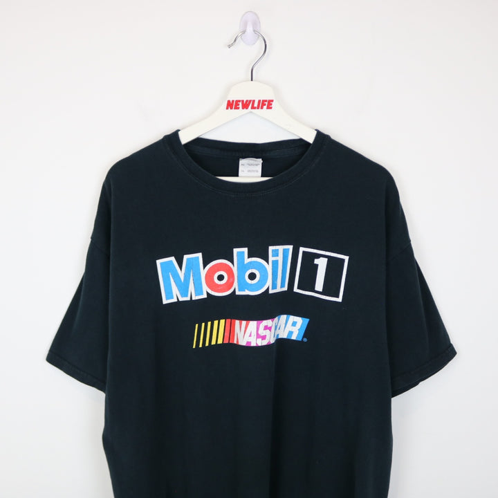 Vintage 00's Mobil 1 Nascar Tee - XL-NEWLIFE Clothing