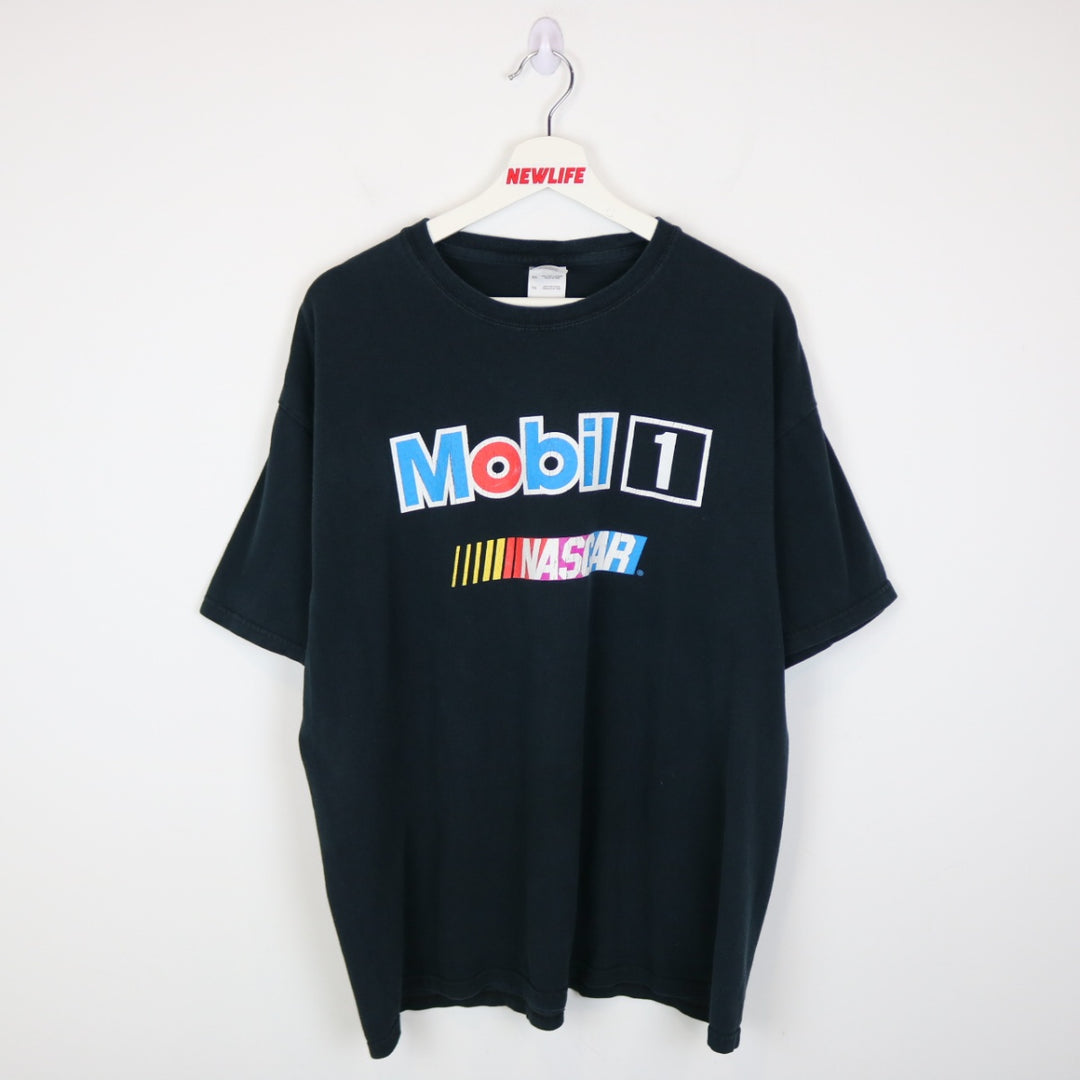 Vintage 00's Mobil 1 Nascar Tee - XL-NEWLIFE Clothing