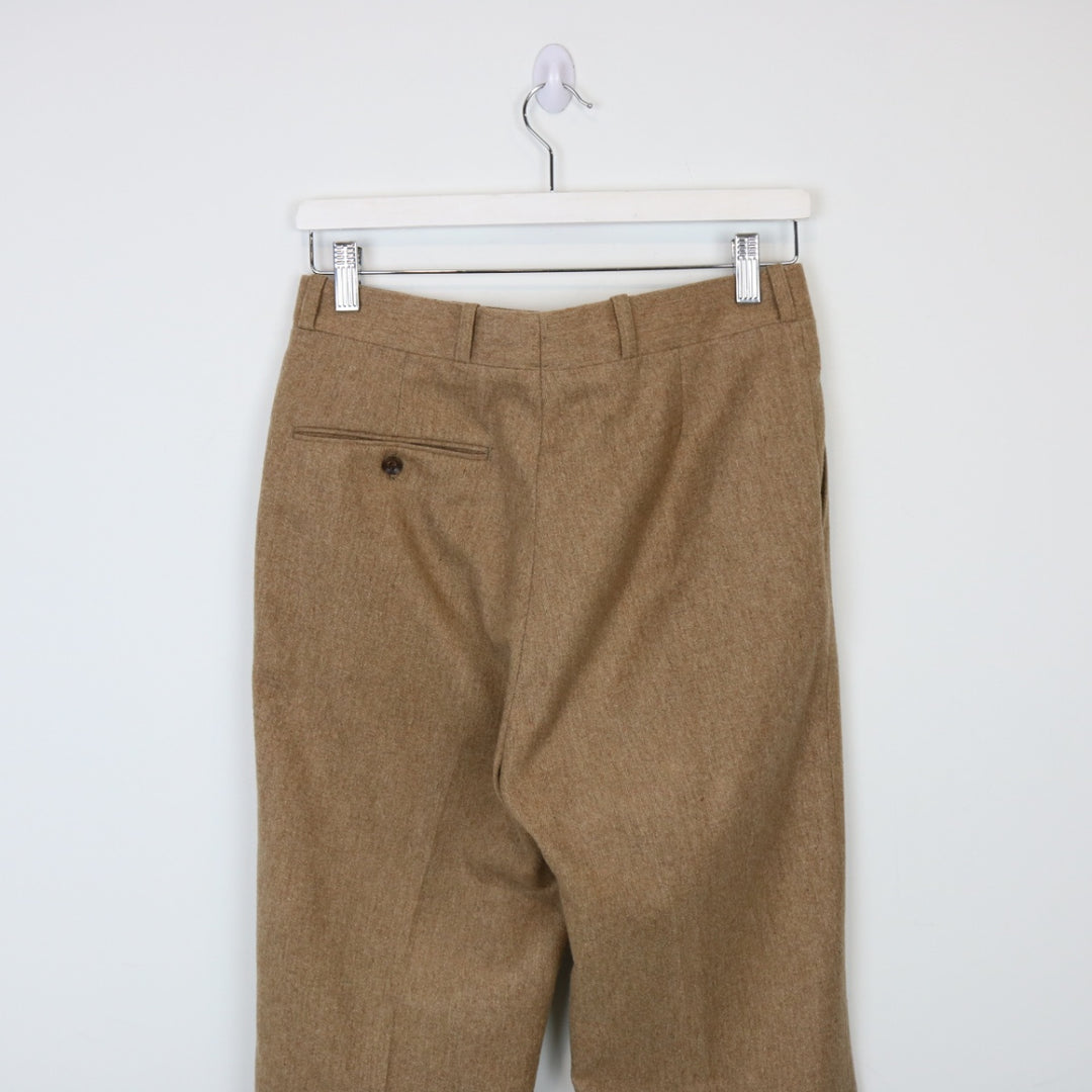 Vintage 80's Bootlegger Pleated Wool Pants - 29"-NEWLIFE Clothing