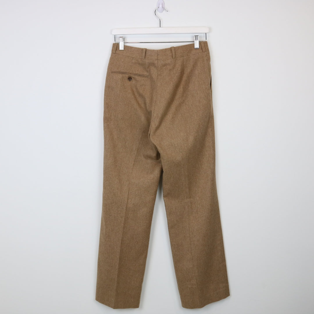 Vintage 80's Bootlegger Pleated Wool Pants - 29"-NEWLIFE Clothing