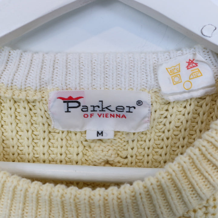 Vintage 90's Parker of Vienna Cable Knit Sweater - S-NEWLIFE Clothing