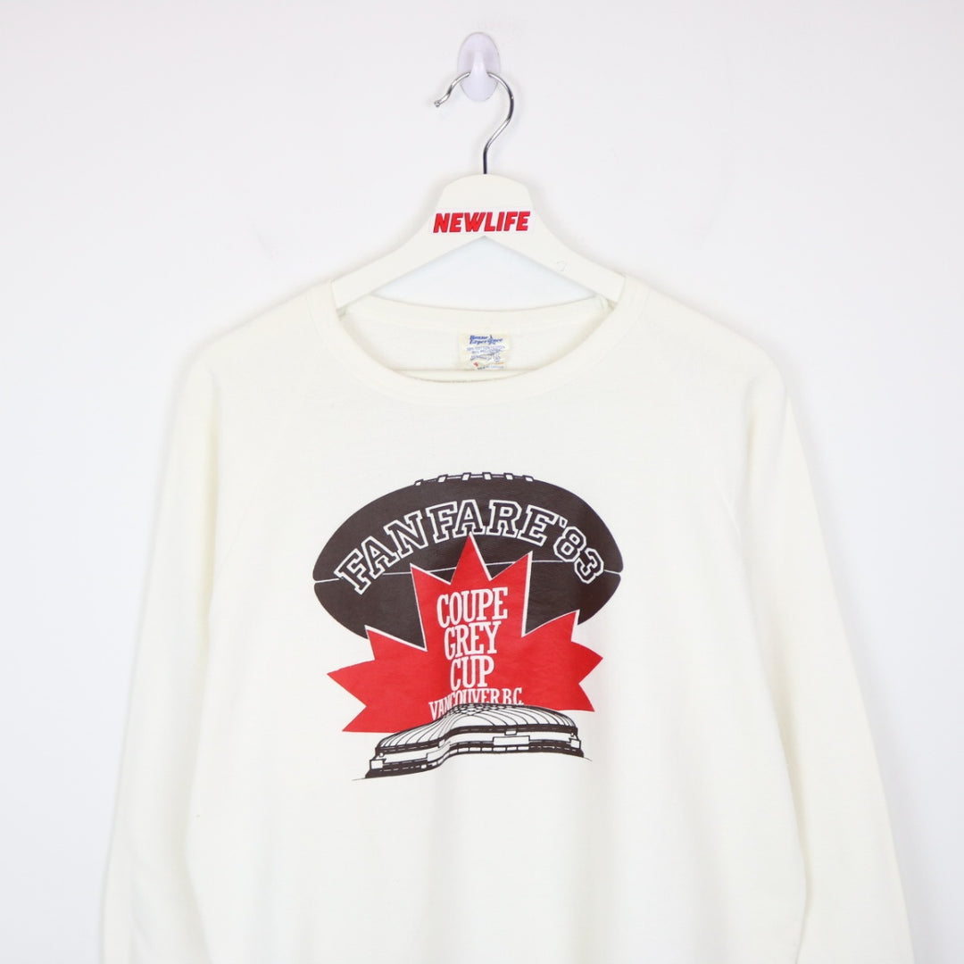 Vintage 1983 Grey Cup Fan Fare Crewneck - M-NEWLIFE Clothing