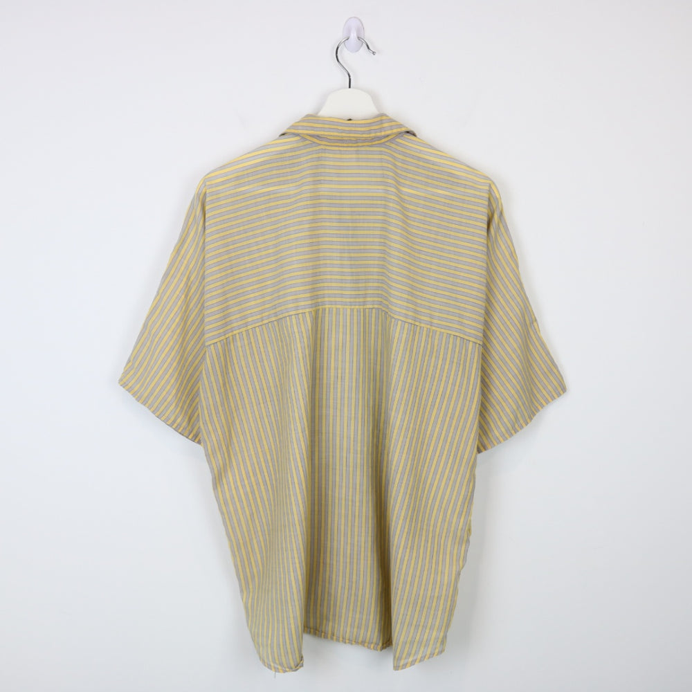 Vintage 80's Striped Short Sleeve Button Up - M-NEWLIFE Clothing