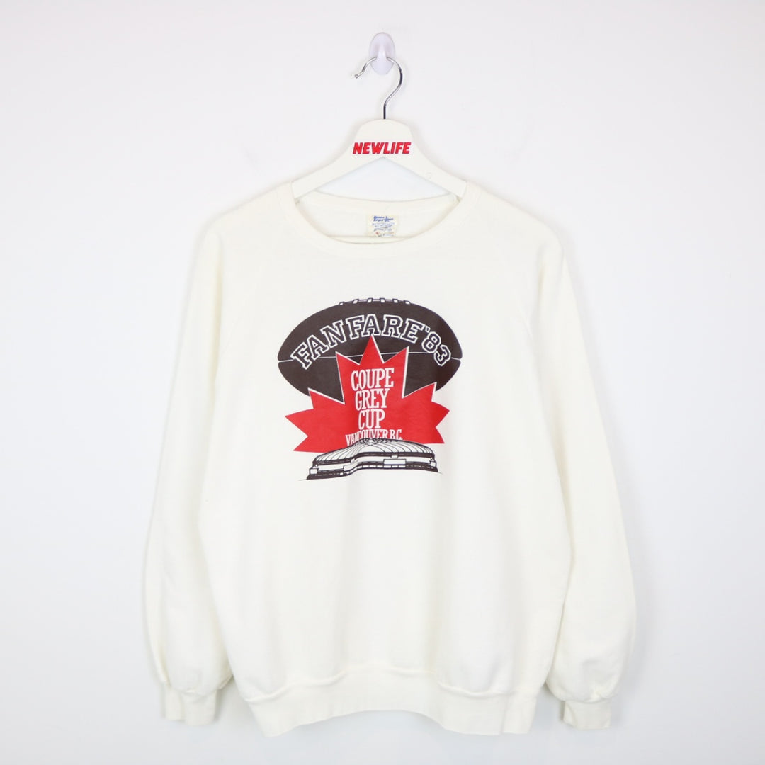 Vintage 1983 Grey Cup Fan Fare Crewneck - M-NEWLIFE Clothing