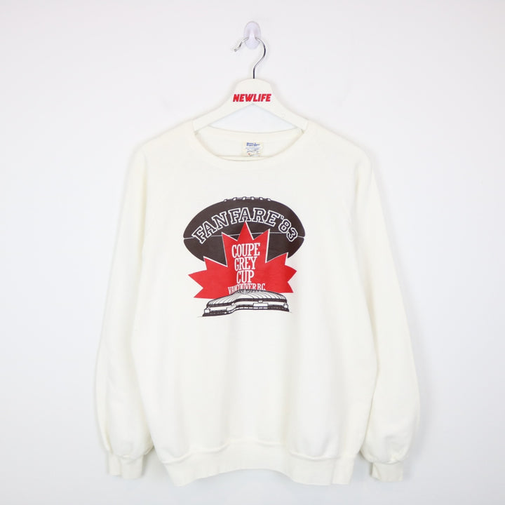 Vintage 1983 Grey Cup Fan Fare Crewneck - M-NEWLIFE Clothing