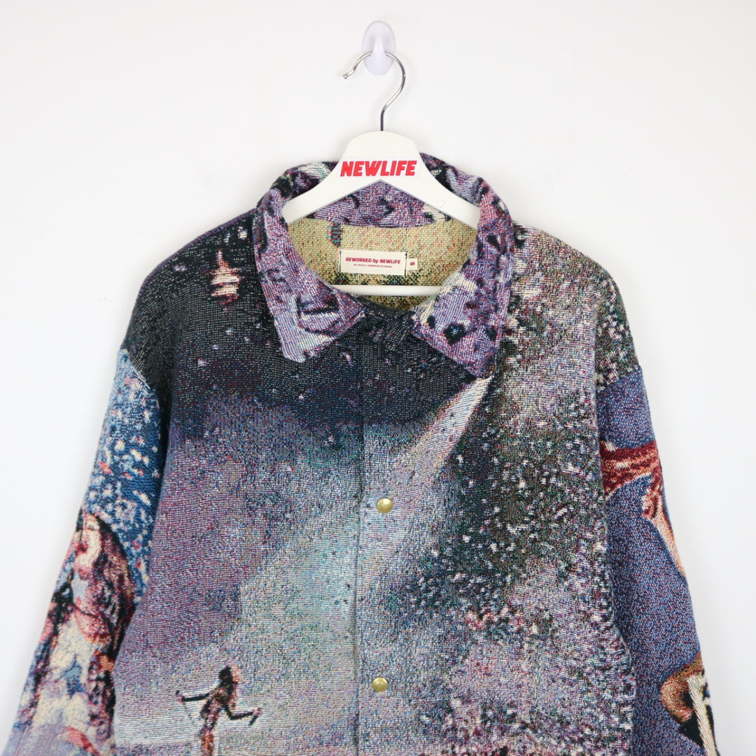 Custom Reworked Olivia Rodrigo Tapestry Jacket - S-NEWLIFE Clothing
