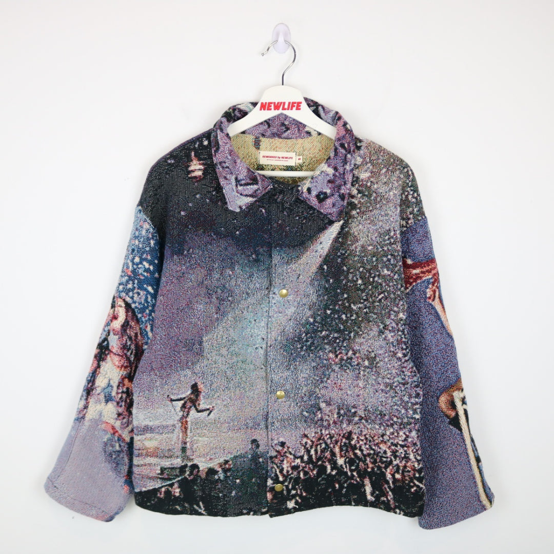 Custom Reworked Olivia Rodrigo Tapestry Jacket - S-NEWLIFE Clothing