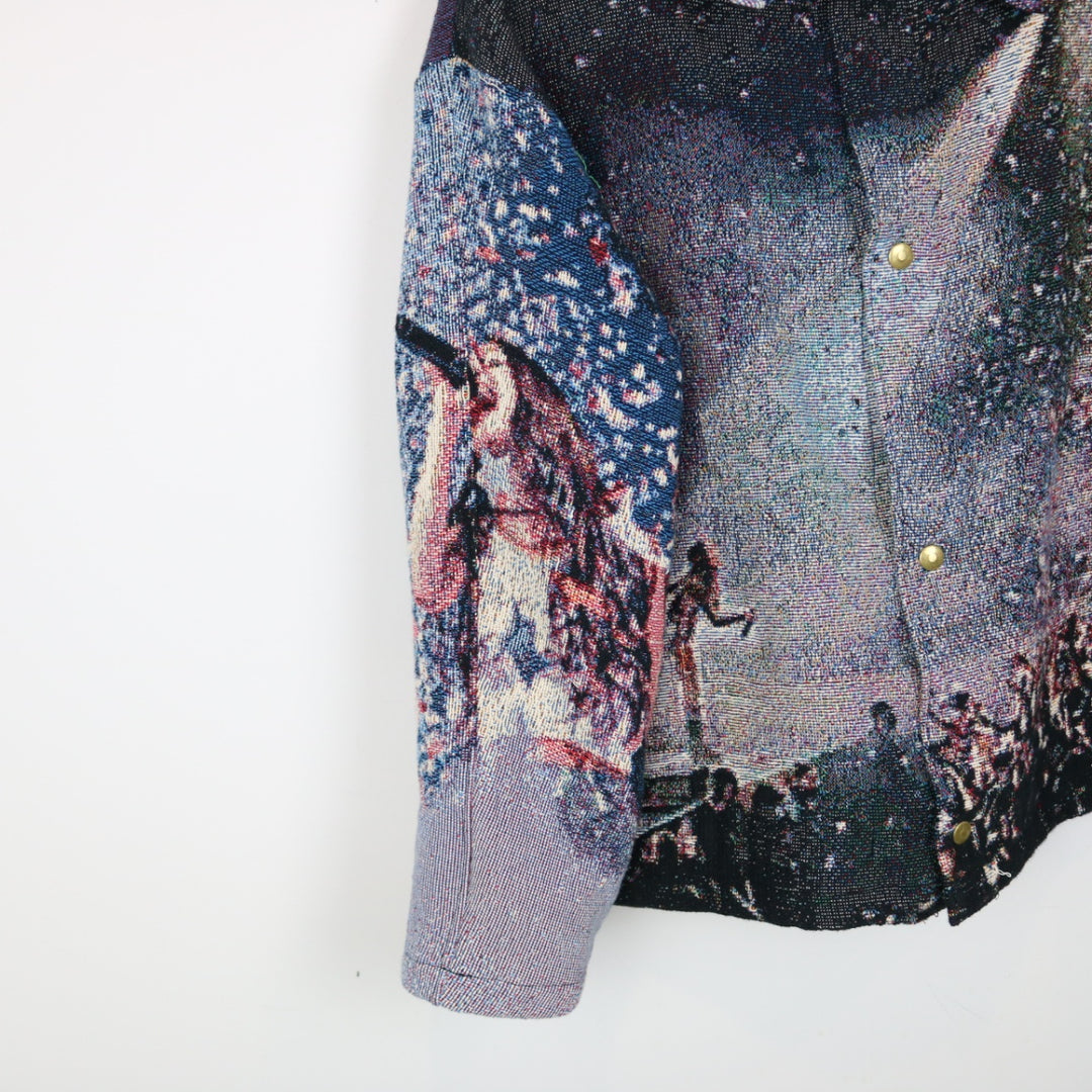 Custom Reworked Olivia Rodrigo Tapestry Jacket - S-NEWLIFE Clothing