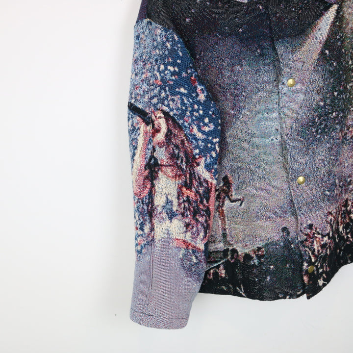Custom Reworked Olivia Rodrigo Tapestry Jacket - S-NEWLIFE Clothing