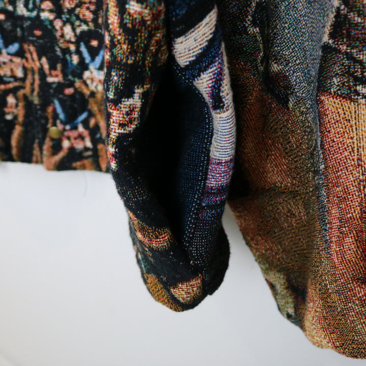 Custom Reworked Tate Mcrae Tapestry Jacket - L-NEWLIFE Clothing