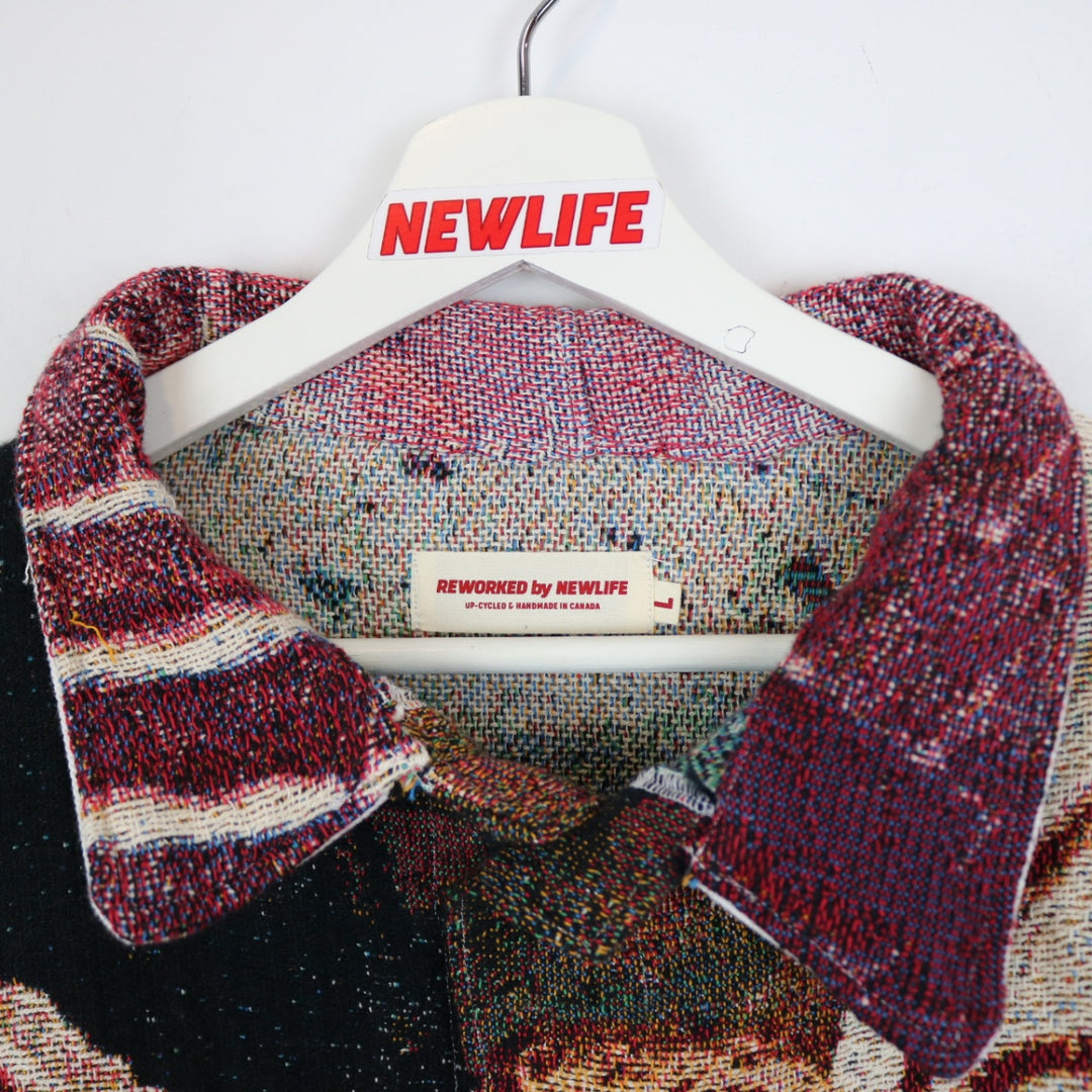 Custom Reworked Chappell Roan Tapestry Jacket - L-NEWLIFE Clothing