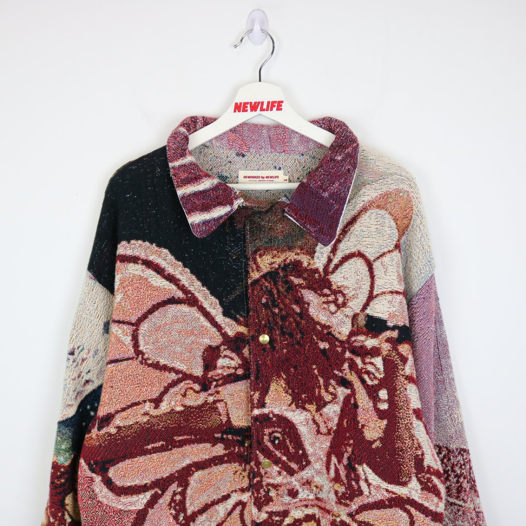 Custom Reworked Chappell Roan Tapestry Jacket - L-NEWLIFE Clothing
