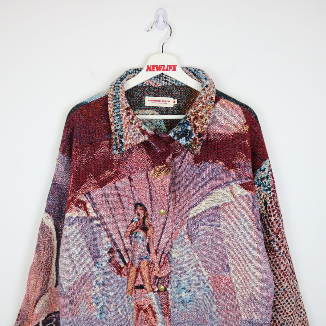 Custom Reworked Taylor Swift Tapestry Jacket - M-NEWLIFE Clothing