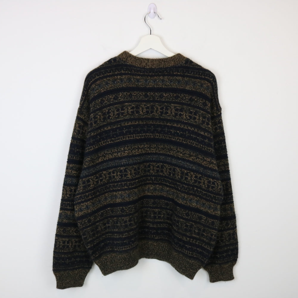 Vintage 90's Profilo Patterned Knit Sweater - L-NEWLIFE Clothing