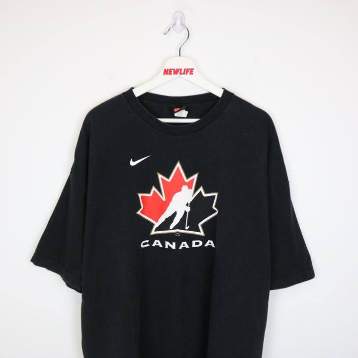 Vintage 00's Team Canada Hockey Nike Tee - XXL-NEWLIFE Clothing