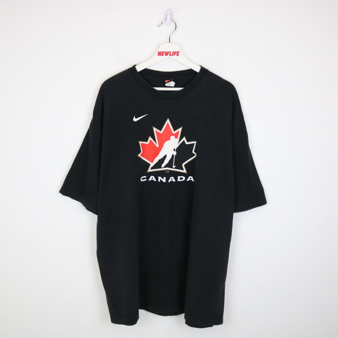 Vintage 00's Team Canada Hockey Nike Tee - XXL-NEWLIFE Clothing