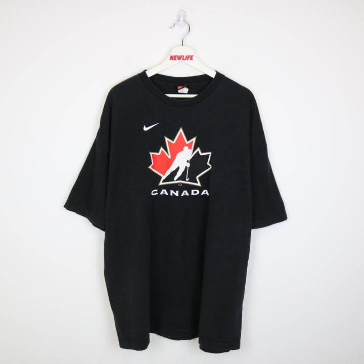 Vintage 00's Team Canada Hockey Nike Tee - XXL-NEWLIFE Clothing