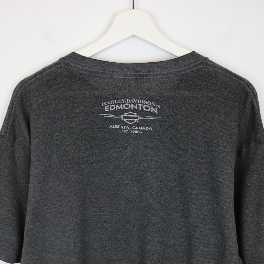 Vintage 2005 Harley Davidson Edmonton Tee - M-NEWLIFE Clothing