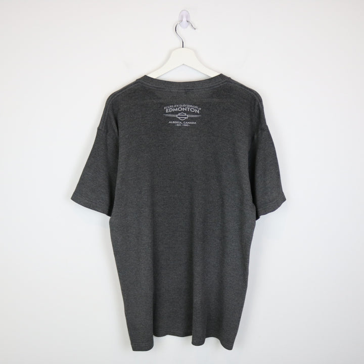 Vintage 2005 Harley Davidson Edmonton Tee - M-NEWLIFE Clothing