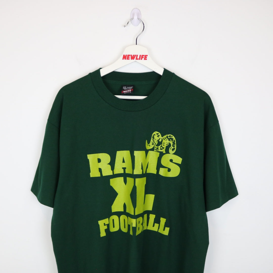 Vintage 90's Rams Football Tee - XL-NEWLIFE Clothing