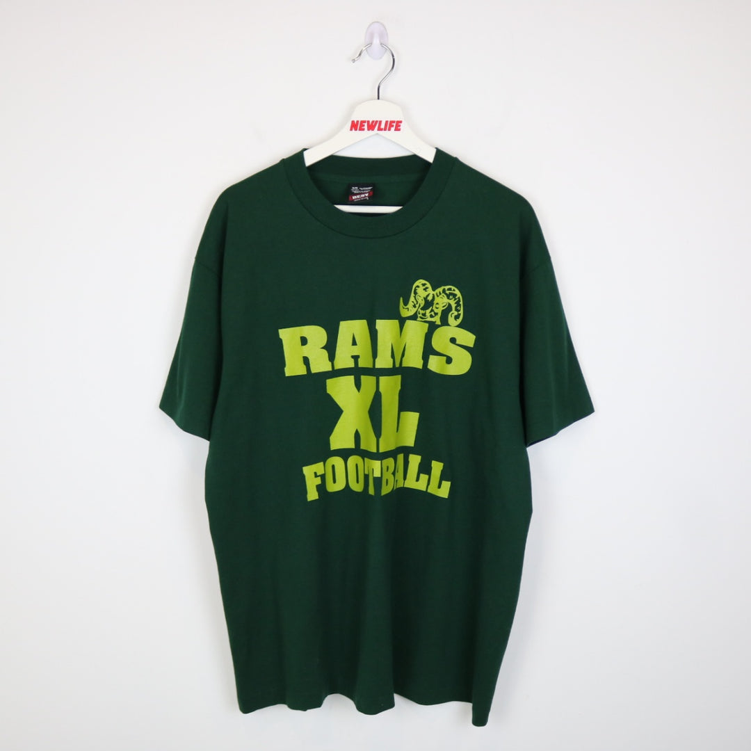 Vintage 90's Rams Football Tee - XL-NEWLIFE Clothing
