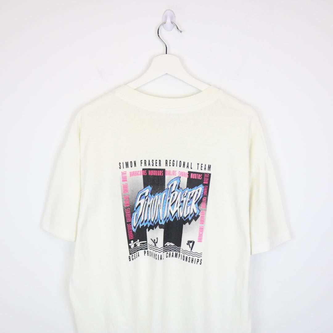 Vintage 90's Simon Fraser Regional Team Tee - L-NEWLIFE Clothing
