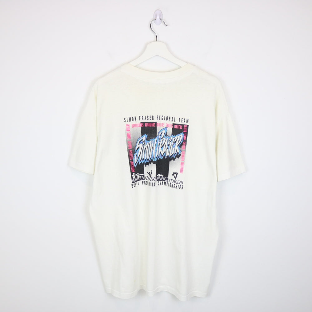 Vintage 90's Simon Fraser Regional Team Tee - L-NEWLIFE Clothing