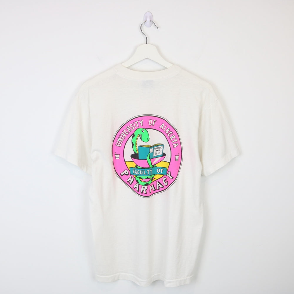 Vintage 90's University of Alberta Pharmacy Tee - M-NEWLIFE Clothing