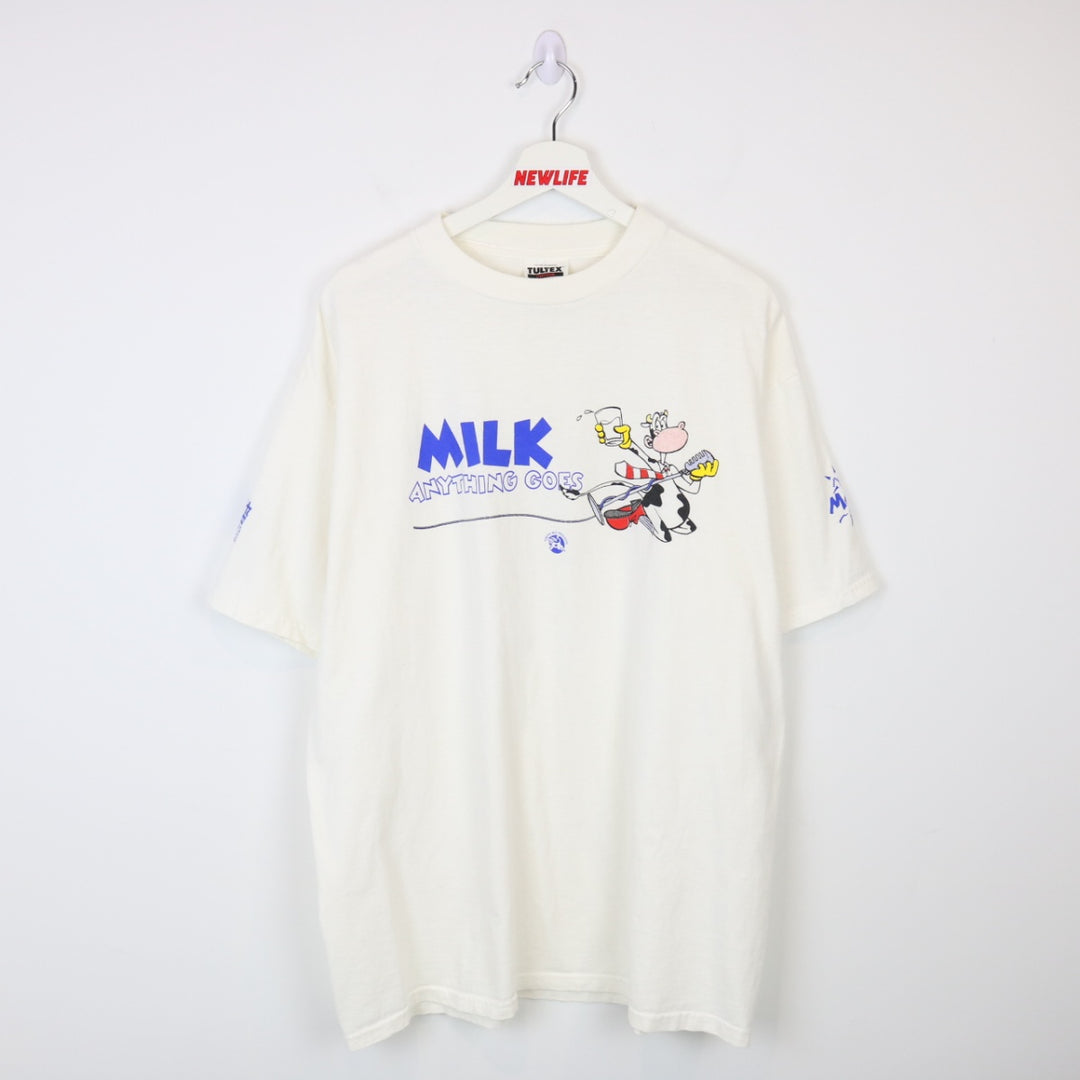 Vintage 90's Alberta Milk Cow Tee - XL-NEWLIFE Clothing