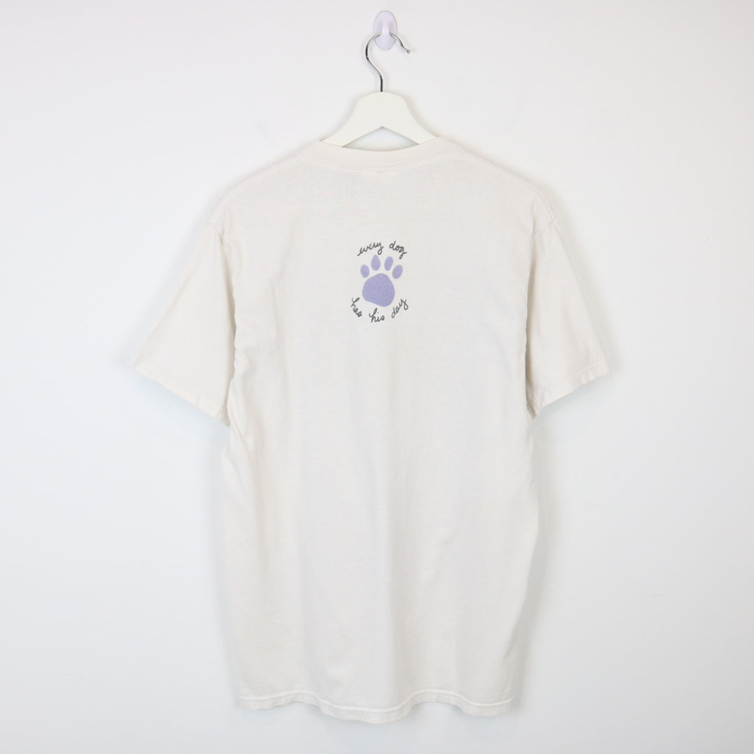 Vintage 2000 Dog Nature Art Tee - M-NEWLIFE Clothing