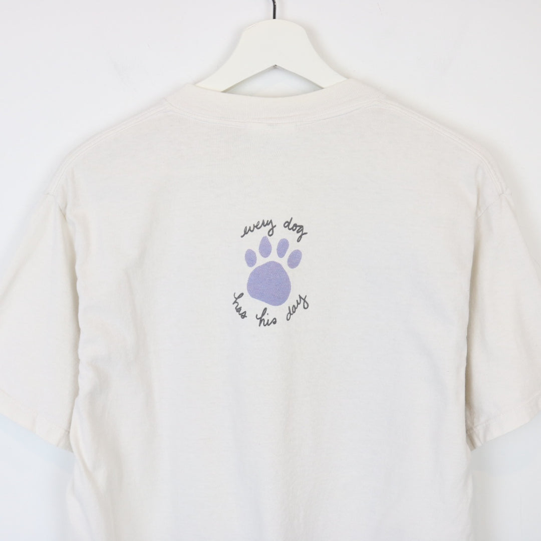 Vintage 2000 Dog Nature Art Tee - M-NEWLIFE Clothing