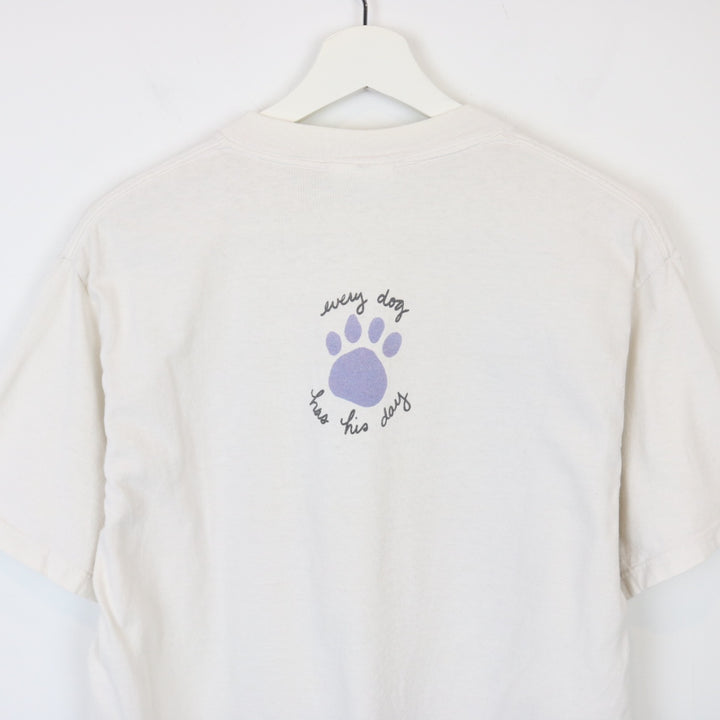 Vintage 2000 Dog Nature Art Tee - M-NEWLIFE Clothing