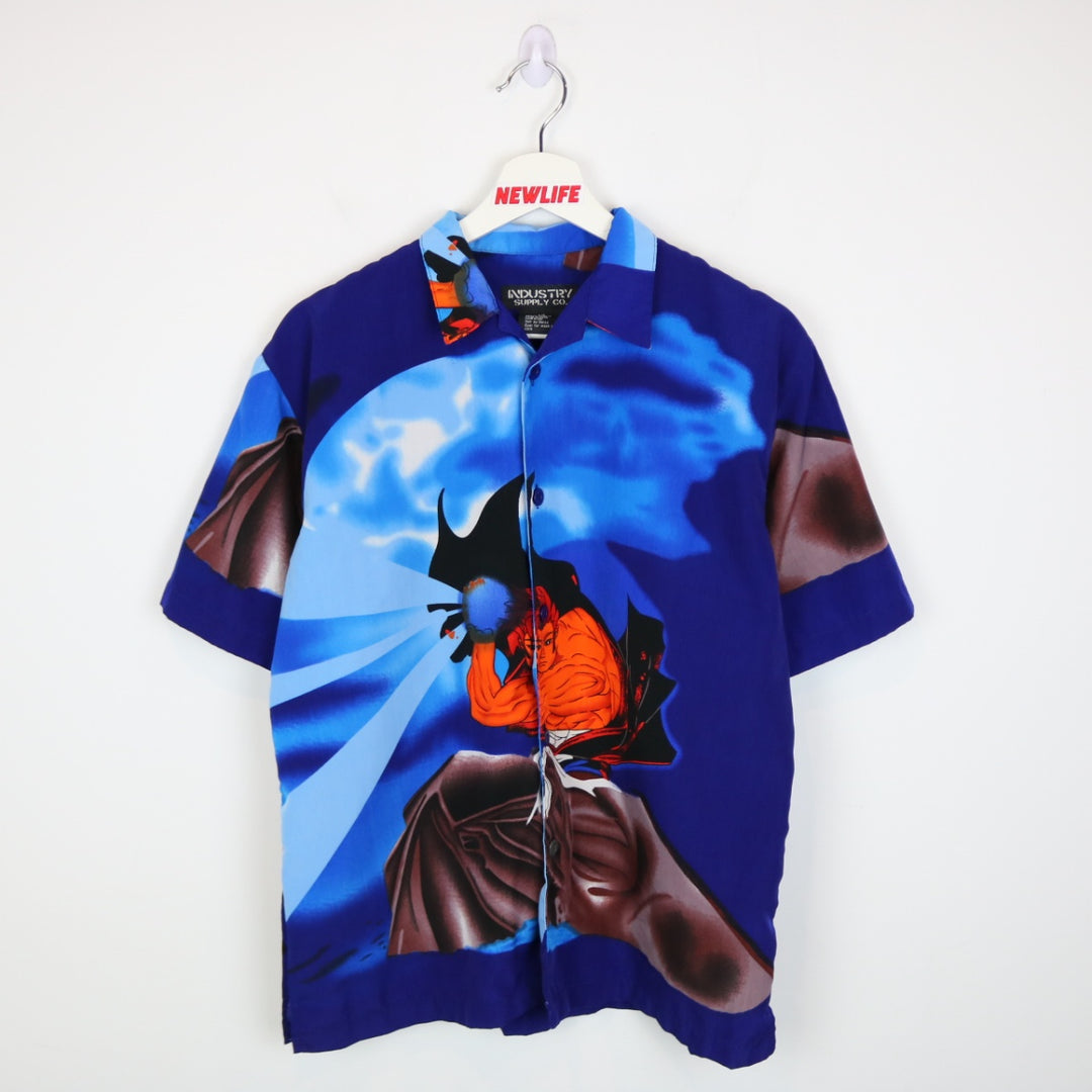 Vintage 00's Anime AOP Short Sleeve Button Up - M-NEWLIFE Clothing