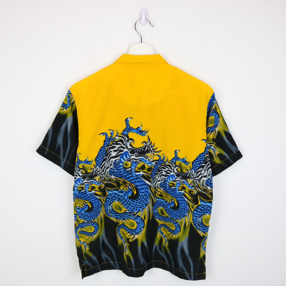Vintage 00's Dragon Short Sleeve Button Up - S-NEWLIFE Clothing